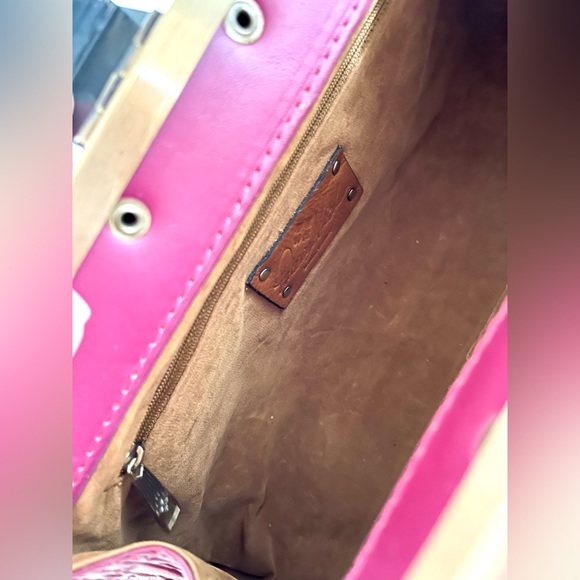 Purple Pink Tooled Leather Patricia Nash Bag - Picture 6 of 8